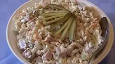 Ham and Cheddar Macaroni Salad