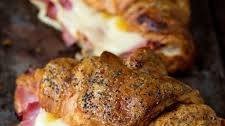 Ham and Cheese Croissant with Honey Mustard Glaze