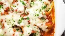 Ham and Spinach Stuffed Shells