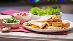 Ham cheese pineapple quesadillas
