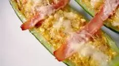 Ham Stuffed Squash or Zucchini Boats