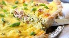 Healthy Quiche Recipe With Kale, Ham, Greek Yogurt (Cheeseless)