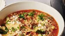 Healthy Slow Cooker Lasagna Soup