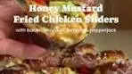 Honey Mustard Fried Chicken Slider | Honey Mustard Fried ...