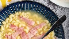 Hong Kong Style Macaroni Soup with Ham 火腿通粉