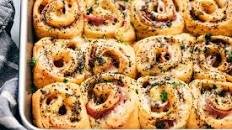 Hot Ham and Swiss Pinwheels