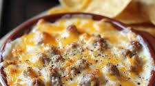 Hot Sausage Beer Cheese Dip