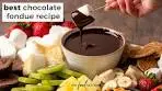 How to Make Chocolate Fondue (EASY)!
