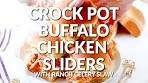 How to make: Crock Pot Buffalo Chicken Sliders with a Celery ...
