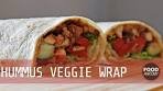 How to make Hummus Veggie Wrap (Vegan Wrap) | Food ...