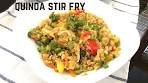 How to make Quinoa Stir Fry || Healthy Quinoa Fried "Rice ...