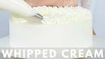 HOW TO WHIP PERFECT WHIPPED CREAM FOR CAKES ...
