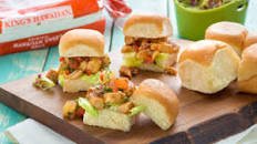 Huli Huli Chicken Sliders with Pineapple Salsa and Oil & Vinegar Slaw