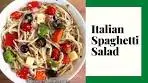 Italian Spaghetti Pasta Salad with Homemade Italian Dressing ...