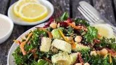 Kale + Chickpea Salad {with Lemon Tahini Dressing}