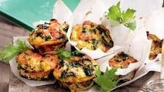 Kale, ham and ricotta mini frittatas