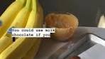 knock off these frozen chocolate peanut butter banana bites! 1 ...