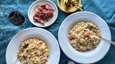 Leftover Christmas ham and Parmesan risotto