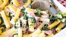 Leftover Ham and Spinach Casserole
