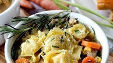 Lemon Chicken Tortellini Soup