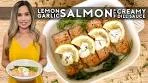 LEMON GARLIC SALMON WITH CREAMY DILL SAUCE ...