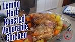 Lemon Herb Roasted Chicken & Vegetables Jamaican Style