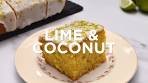 Lime and Coconut Drizzle Cake