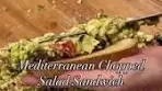 Making a MEDITERRANEAN CHOPPED SALAD SANDWICH ...