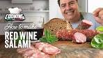 Making Red Wine Salami at home with Italian Piero