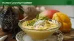 Mango coconut sorbet