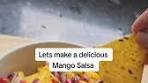 Mango Salsa aka Mango Chaat Yields 4 Ingredients: • 1 ...