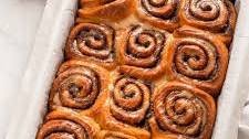 Maple & Coffee Glazed Cinnamon Rolls