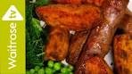Marmalade-Glazed Sausages with Spicy Sweet Potato ...
