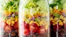 Mason Jar Taco Salad