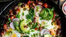 Mexican Baked Eggs with Chorizo & Peppers