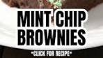 MINT CHIP BROWNIES @SnappyGourmet.com
