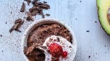 Mint Chocolate Avocado Mousse Pots