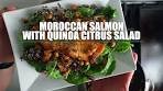 Moroccan Salmon with Quinoa Citrus Salad