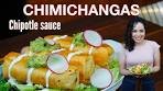 MOST AMAZING chicken CHIMICHANGAS | Mexican Food ...