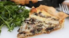 Mushroom and Gruyère tart