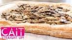 Mushroom and Gruyere Tart Recipe | Cait Straight Up