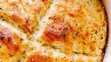 No Knead Cheese Bread