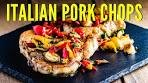 Old School Italian Pork Chops With Cherry Peppers