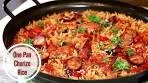 One Pan Chorizo Rice in 30 Minutes