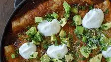 One Skillet Smoked Enchiladas