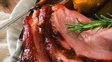 Oven Baked Ham With Potatoes And Carrots