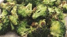 Oven Roasted Broccoli with Cheese Fondue Sauce