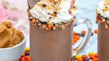 Peanut Butter Frozen Hot Chocolate