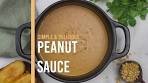 Peanut Coconut Sauce Recipe