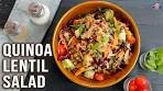 Quinoa Lentil Salad 💪| Quinoa Lentil Bowl | High Protein ...